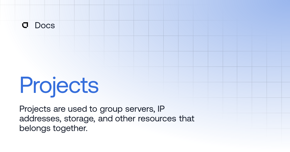 Projects | Platform | Docs