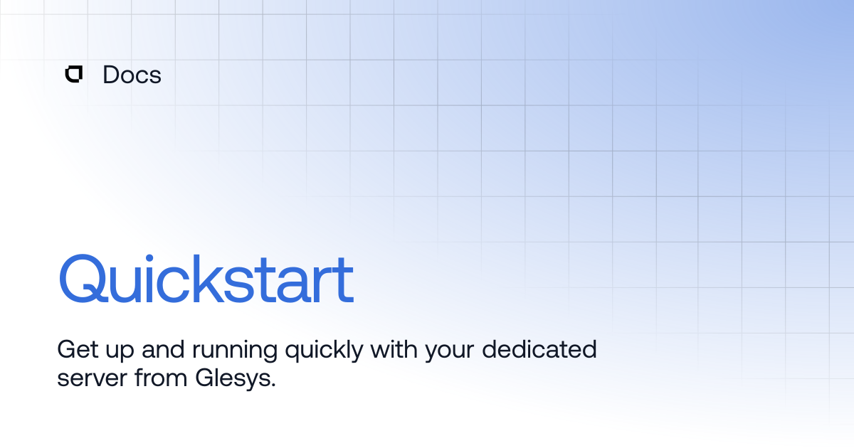 Quickstart | Products | Docs