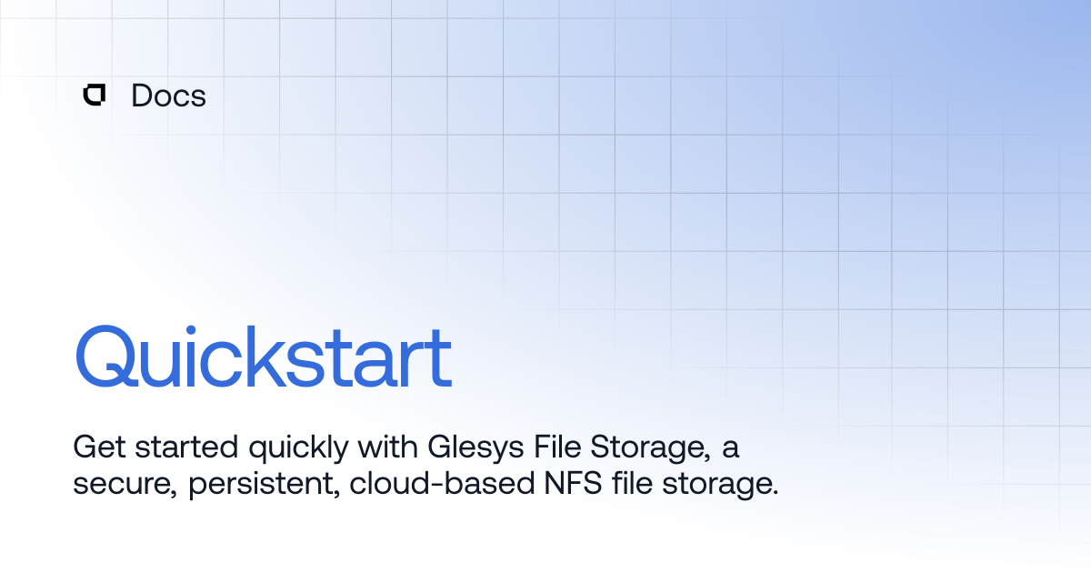 Quickstart | Products | Docs