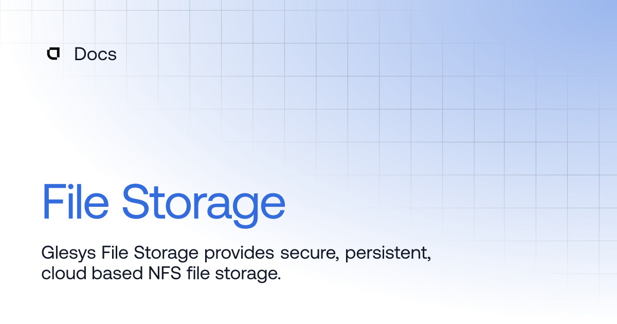 File Storage | Products | Docs