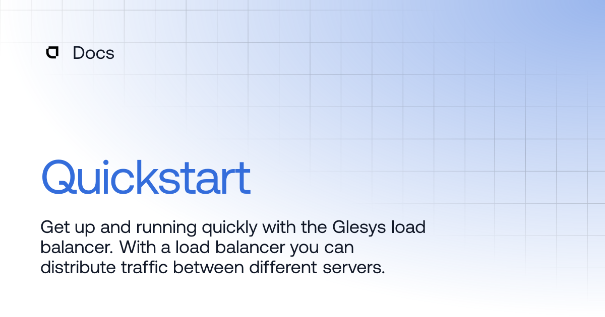 Quickstart | Products | Docs